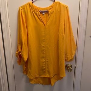 1X yellow dress shirt